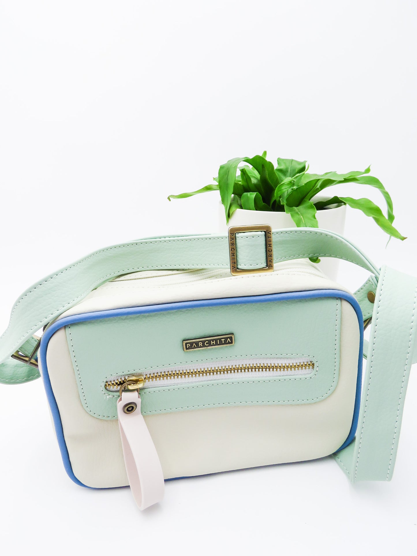 Light Blue and Mint Bag