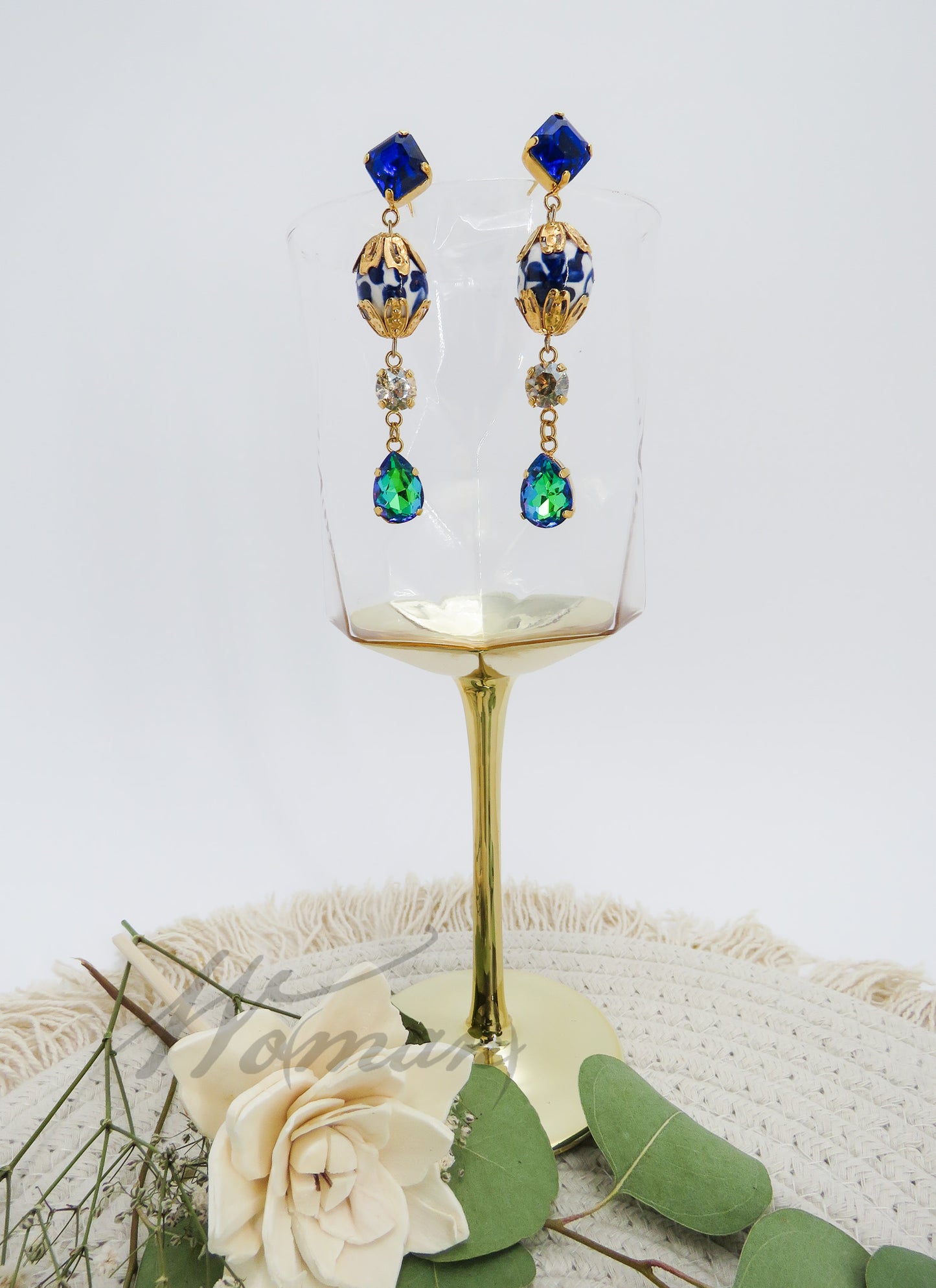 Murano Glass Earring with Ceramic