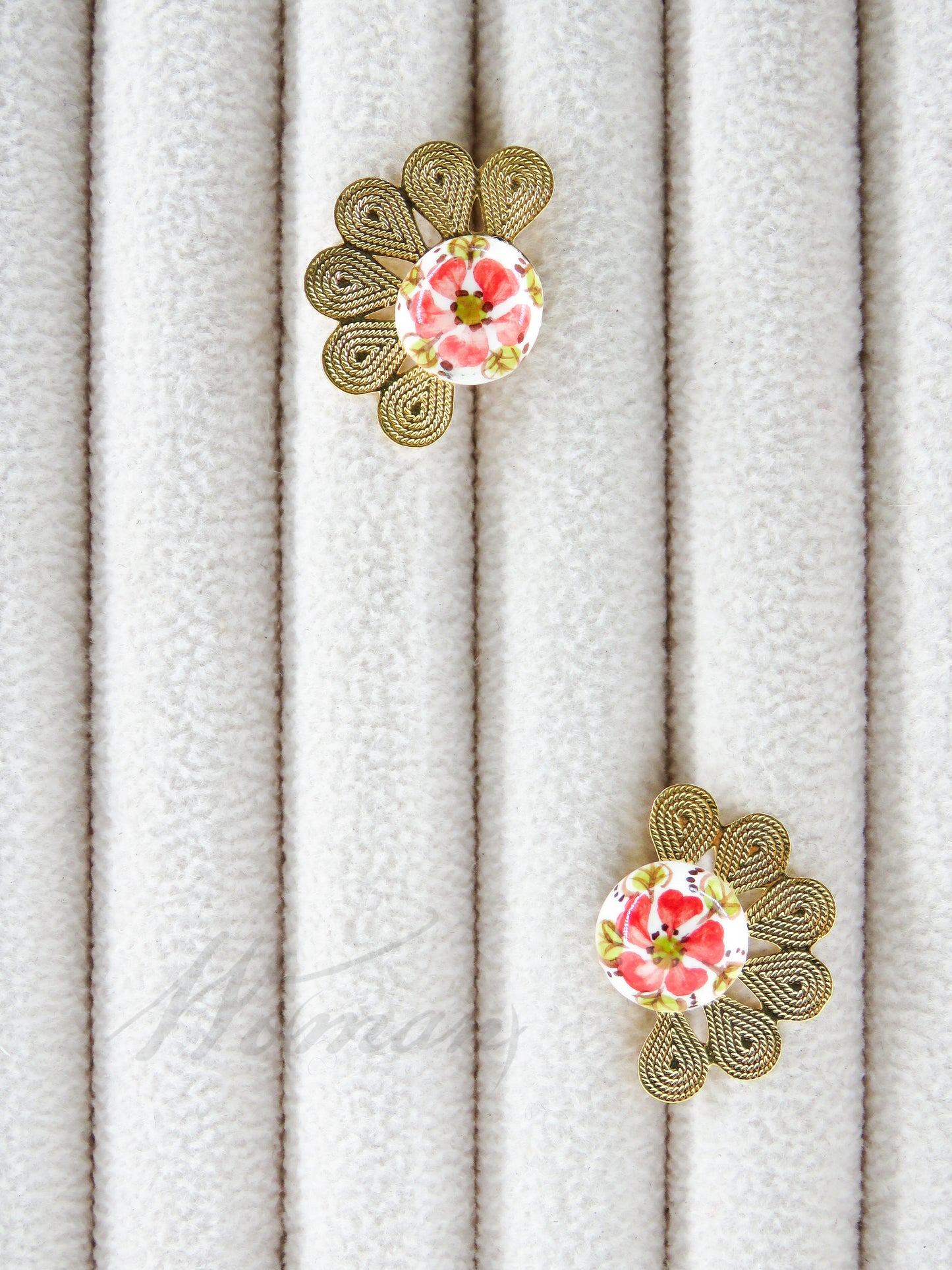 Half Flower Earrings