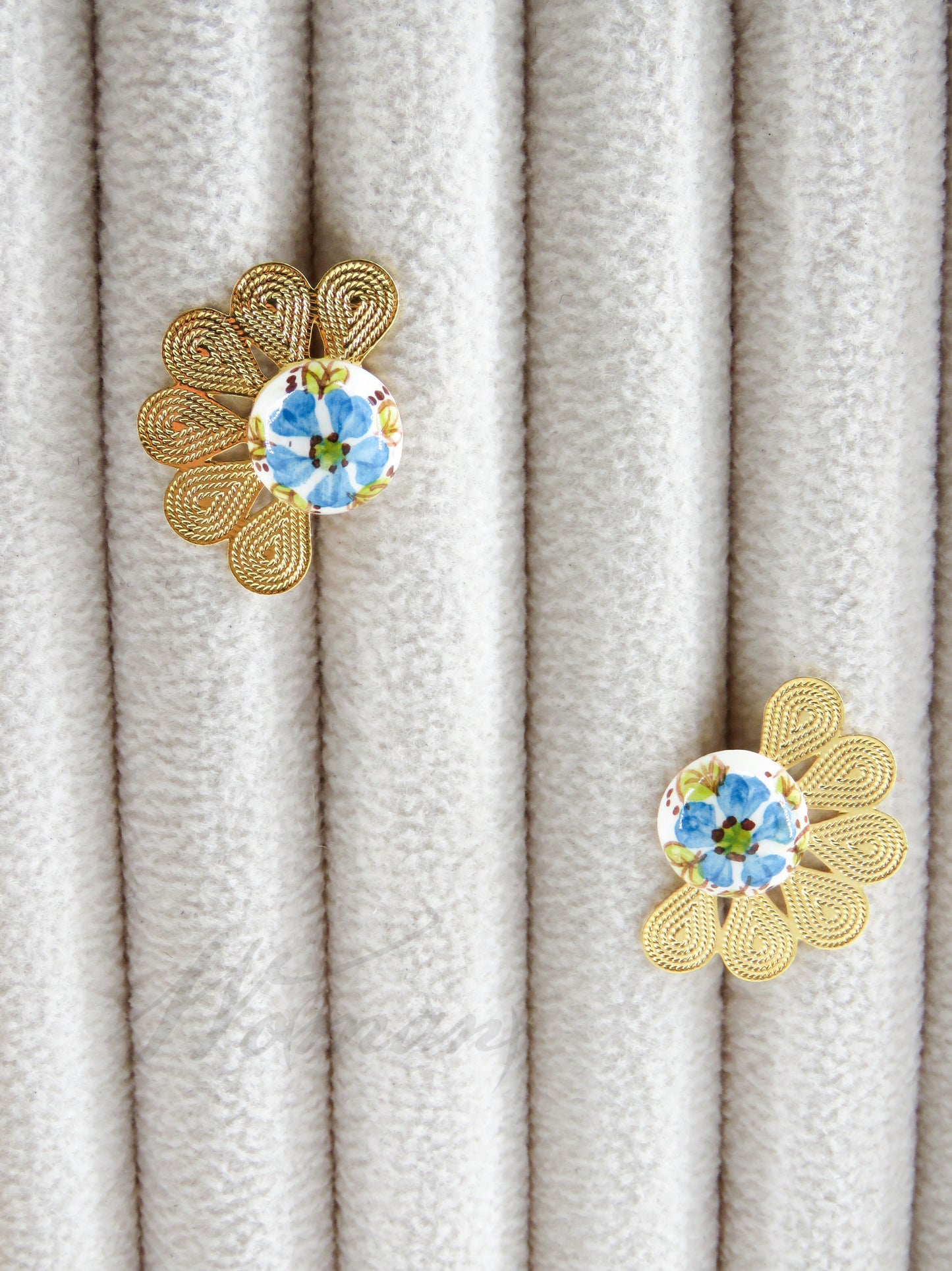 Half Flower Earrings