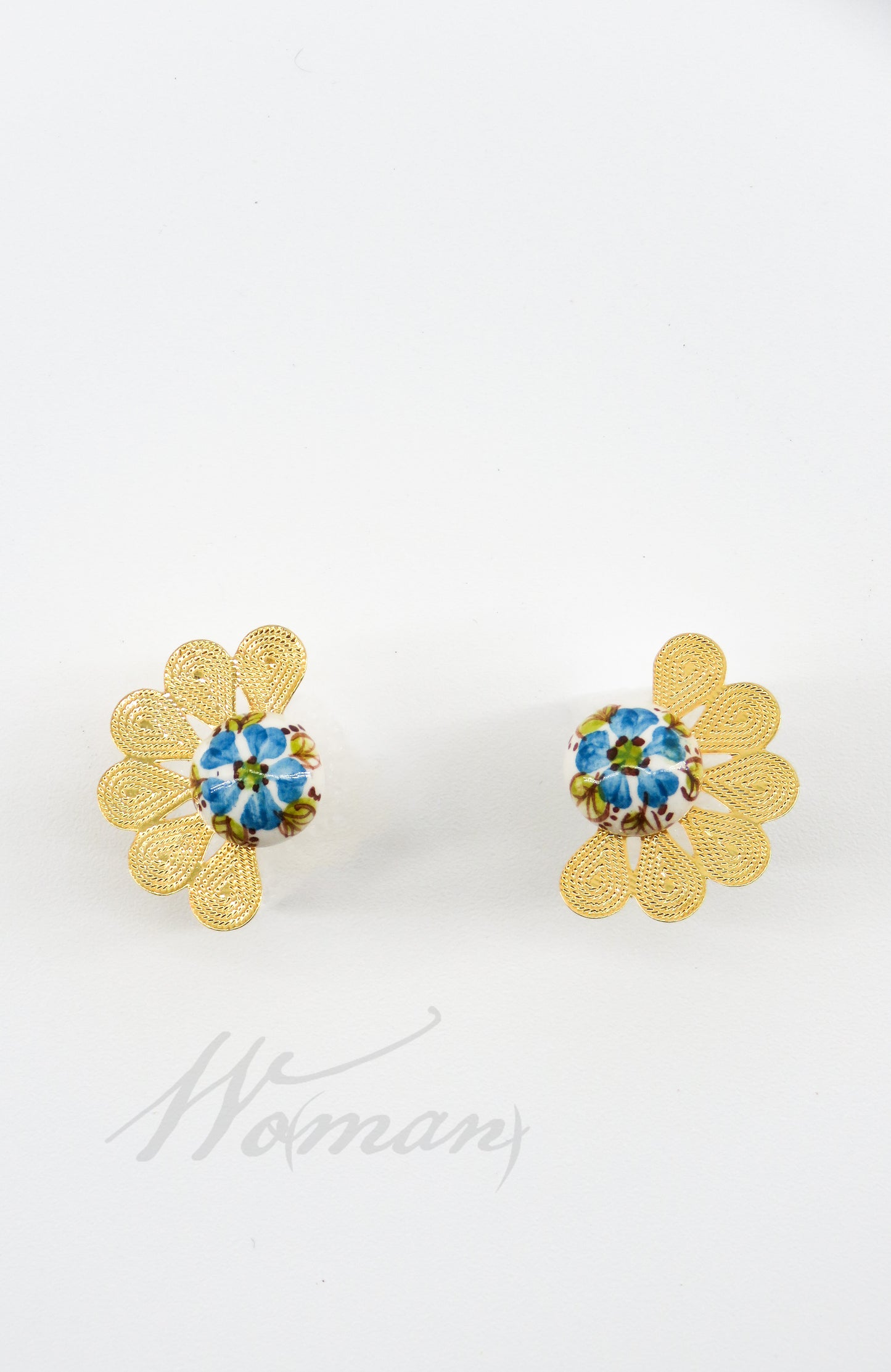 Half Flower Earrings