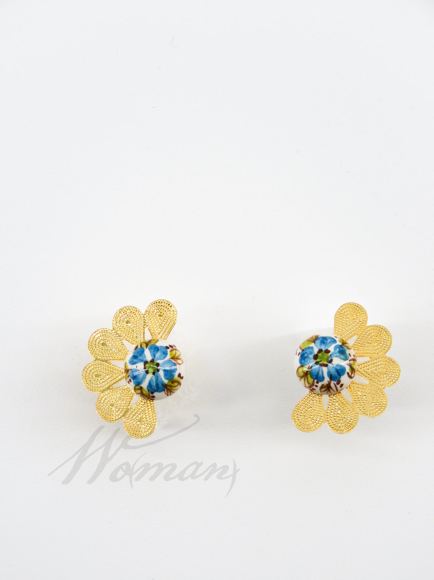 Half Flower Earrings