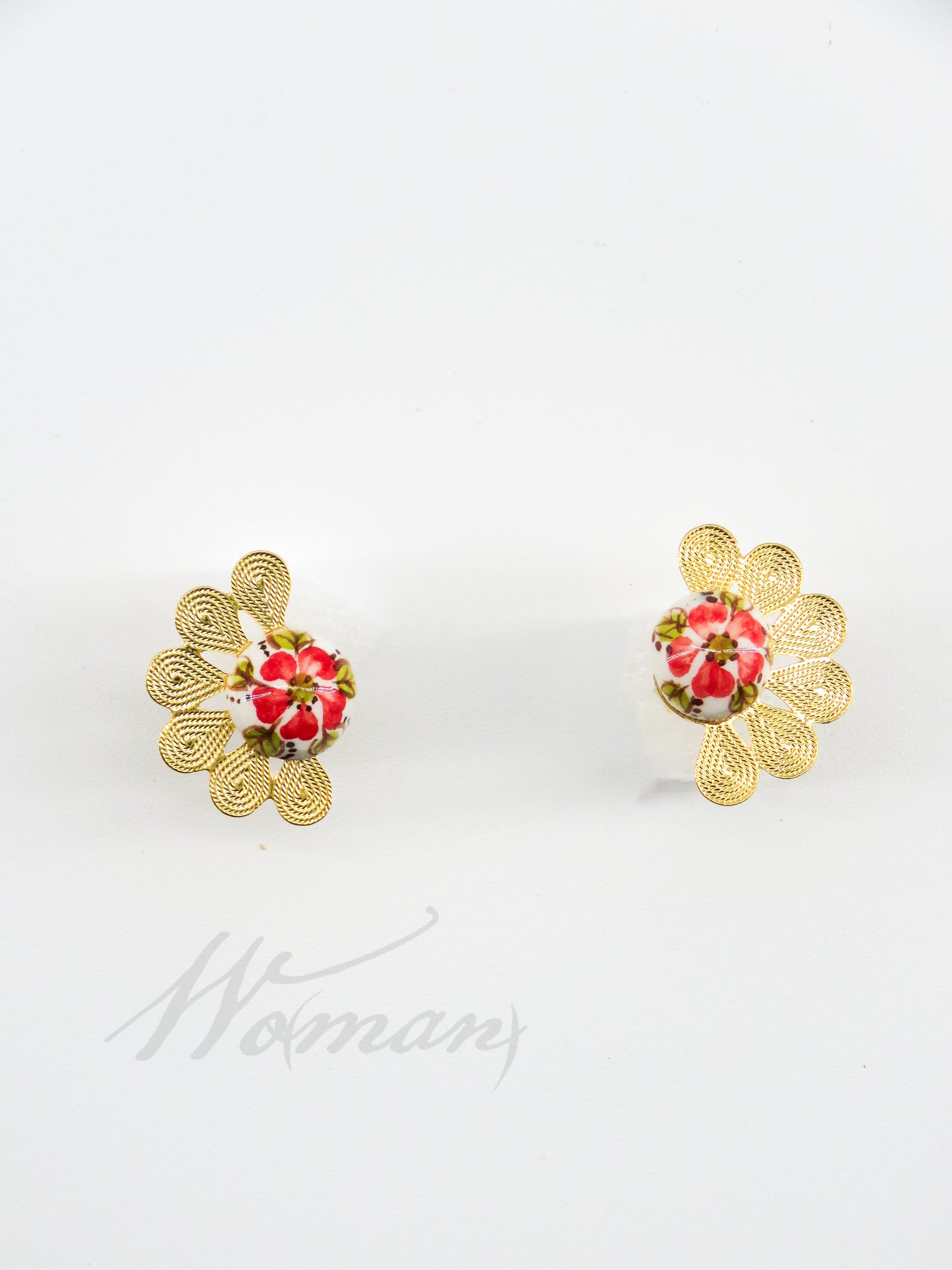 Half Flower Earrings