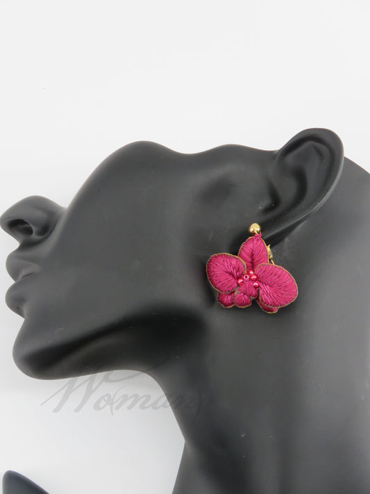 Mini Orchid Earrings